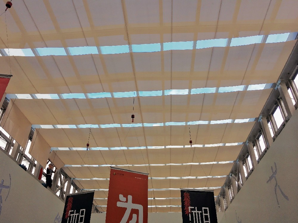 承接寧波中體sports城采光頂遮陽工程共計4000+m2