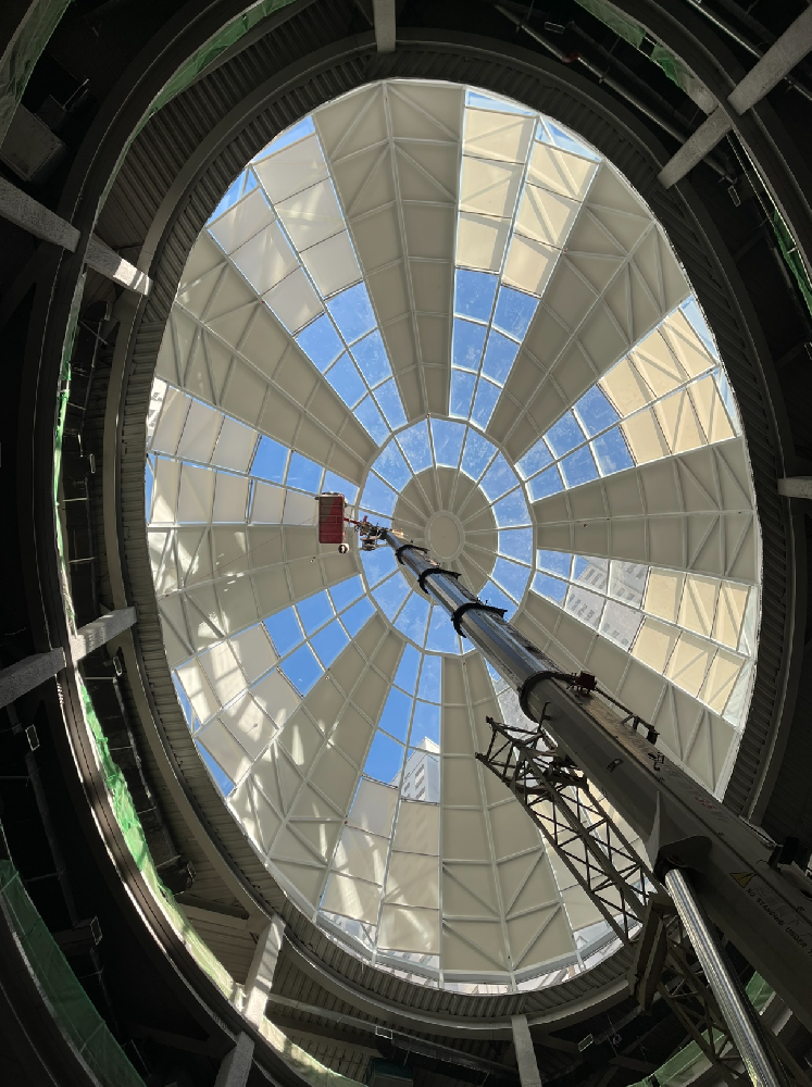 內蒙古巴彥淖爾維多利摩爾城采光頂FSS遮陽簾