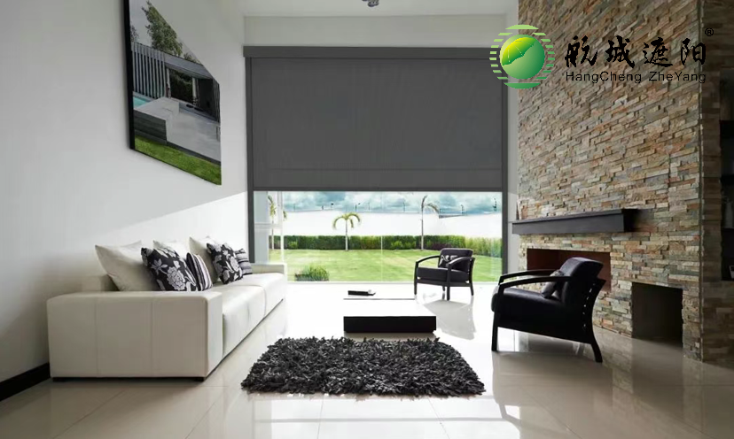 航城遮陽防風(fēng)卷簾案例圖